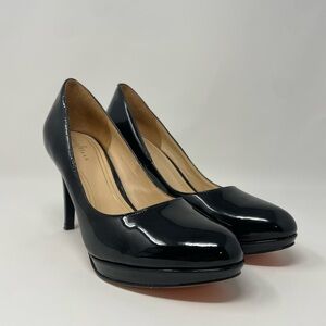 Cole Haan Black Patent Leather High Heels Pump Shoes